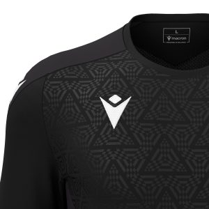 Tricou de joc Macron Wisp Black/Dark Grey — изображение 4