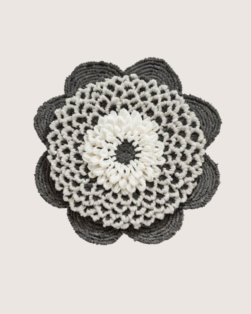 Round Jute Carpet Handmade