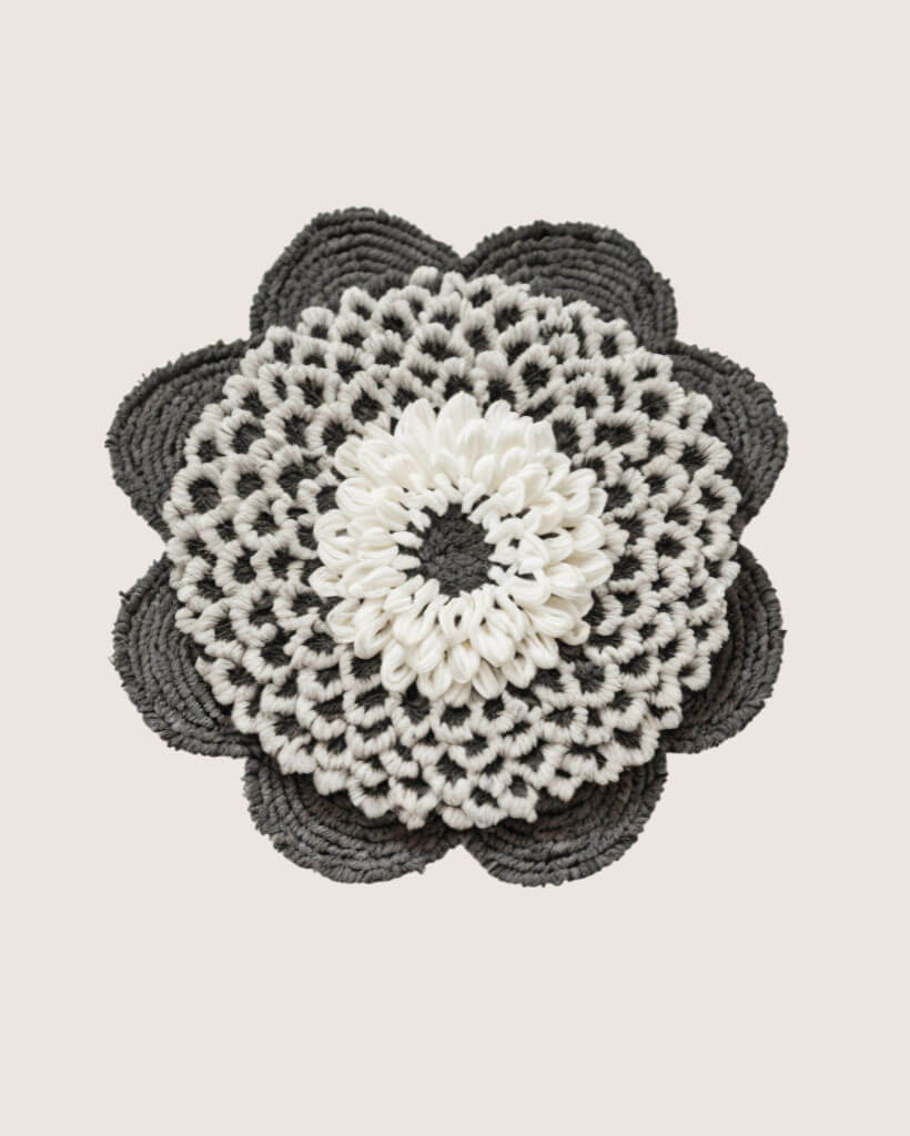 Round Jute Carpet Handmade